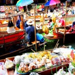 Damnern Saduak floating market-Centre and North Thailand Classic 11 day tour