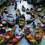 Damnern Saduak floating market-Thailand Dream Honeymoon Tour 12 days