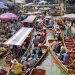 Damnern Saduak floating market-Unforgettable Thailand Honeymoon Tour 14 days